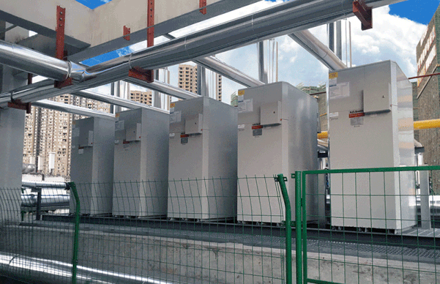 How to achieve the renovation of heating sources in large shopping malls without boiler rooms?